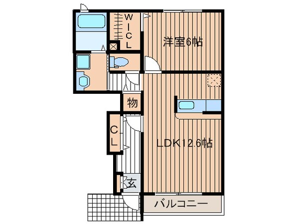 アビタシオンＫｓ 北中山Ａの物件間取画像